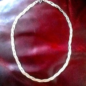 925 Sterling Silver Foxtail long chain